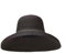 Chapeau d'été pour femme, style Hepburn, style vintage, large paille latérale, couleur unie, plage, vacances, chapeau de plage, grand chapeau de soleil, Noir , taille unique-M