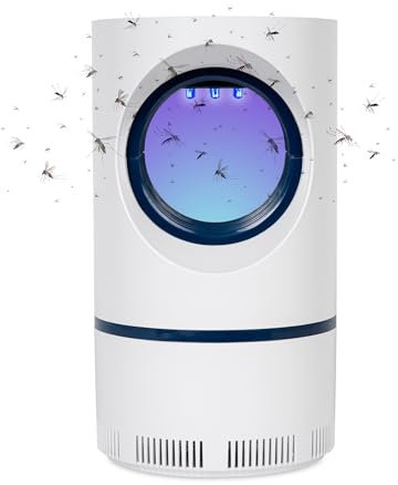 BESTIF Insektenschutz Lampe USB mit UV-Licht – Elektrischer Insektenvernichter Mückenvernichter für Innen & Außen – Leise, Chemikalienfrei, Tragbar – Insektenfalle gegen Mücken, Fliegen & Motten