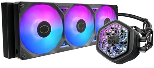 Cooler Master Atmos II 360 VRM Freeform 2.0 CPU Liquid Cooler, pompa a doppia camera, illuminazione aRGB personalizzabile, Qperation silenzioso, facile installazione, AMD Ryzen 9 AM5|4, Intel Ultra i9