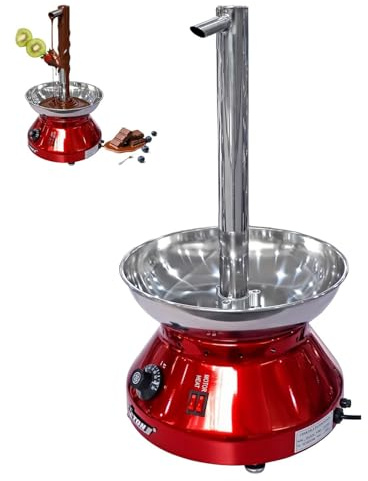 Stainless Steel Chocolate Fountain Machine, 230W Electric Fondue Fountain with Temperature Control, 3000ML Capacity for Parties and Celebrations