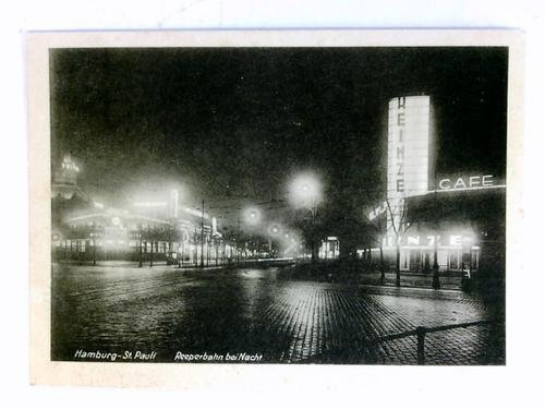 Postkarte: Hamburg-St.Pauli - Reeperbahn bei Nacht
