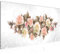 Runa Art Tableau Decoration Murale Roses Fleurs 1 Partie Moderne Toile non tissée Salon Salle Abstrait Gris Beige 022312c