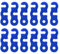 TRIWONDER Aluminiumlegierung Guyline Zeltleinenspanner Zeltzubehör Cord Adjuster Zelt Spanner Seil Teller Seilspanner für Zelt Wandern Camping (Blau - 12 Stück)