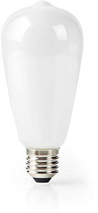 NEDIS Smartlife LED Filament Lampe | Wi-Fi | E27 | 500 lm | 5 W | Warmweiss | 2700 K | Glas | AndroidT/IOS | ST64