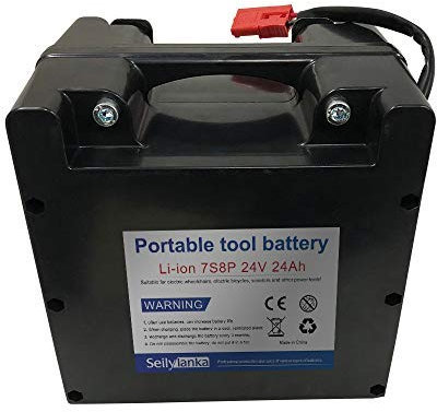 24V 24Ah 7S8P Li-ion batterie Dédié aux fauteuils électriques Batterie au plomb remplaçable 210 * 210 * 160mm