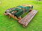 ABAKUHAUS Tropisch Outdoor-Tischdecke, Kuba Beach Ocean Palm, dekorative waschbare Picknick-Tischdecke, 145 x 265 cm, Grüne Sahne Gelb