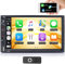 iFreGo Autoradio con Apple CarPlay e Android Auto, Radio 7 pollici 2 Din con Bluetooth, FM, Radiocomando al Volante, Mirror Link USB/Aux, ricarica rapida, telecamera per retromarcia, 7 luci colorate