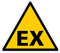 Signalétique.biz France - Panneau Danger EX Matières Explosives ATEX - Autocollant ou PVC - 250x250 mm - Adhésif