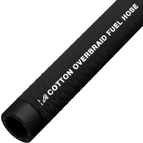 7mm Rubber Cotton Braided Reinforced Overbraid Fuel Line Oil Petrol Diesel Hose 2 Metre