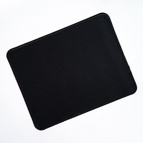 GOMIN Mini Tapis de Souris - 23 x 18 cm - Petit Tapis de Souris antidérapant - Bords Cousus - Améliore la Vitesse et la précision pour PC, Ordinateur Portable - Tapis de Souris Noir