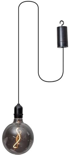 EGLO LED Fensterdeko hängend Vignanello, Hängedeko, Dekoleuchte aus Kunststoff in schwarz, warmweiß, IP44