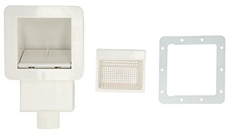 Mokernali Kit De Skimmer De Piscina Dispositivo De Aguas Residuales De Skimmer A Través De La Pared con Abertura De Boca Ancha Que Limpia Los Desechos Y Las Hojas para Piscinas sobre El Suelo