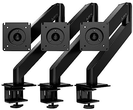 ARCTIC X1-3D (3er Bundle) - Monitor Halterung mit Gasliftarm für bis zu 40″/43″ Ultrawide, bis 10 kg pro Arm, VESA 75x75/100x100, neigbar, schwenkbar, höhenverstellbar - Schwarz