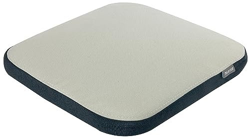 Leitz Ergo Active Balance-Sitzkissen, Ergonomisches Luftkissen für Bürostühle, optimale Sitzhaltung und Ischias-Entlastung, fördert Körperhaltung, Ergo-Serie, Stoffbezug hellgrau, 65400085