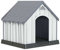 THINIA HOME Caseta de Resina para Perros 92x87x91cm Caseta para Perros Grandes y Medianos | Caseta de Plástico 100% Reciclable | Caseta Mascota Exterior e Interior