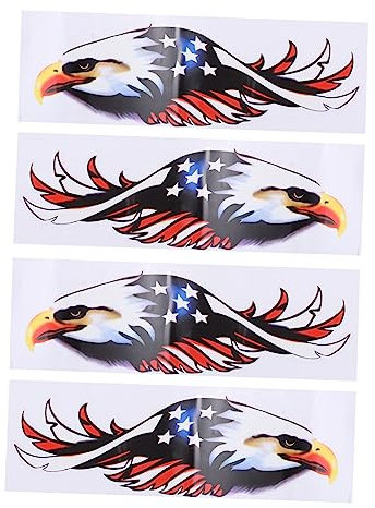 CALLARON 4 Stück Adler Flagge Auto Aufkleber Autoaufkleber tier auto aufkleber amerikanisch LKW US-Flaggen-Adler-Aufkleber Aufkleber fürs Auto Karosserie Applikationen Vereinigte Staaten