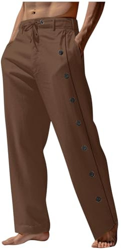 RLEHJN Arbeitshosen MäNner Stretch Hosen Herren Baumwolle Outdoorhose Herren Atmungsaktiv Geknöpft Freizeithose Herren Lang Und Leicht DüNn Baumwolle Cargohose Herren Outdoor Regular Fit