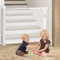 Kidsbuddy Treppenschutzgitter Ausziehbar,0-180cm,Einhändig Bedienbar,Türschutzgitter Absperrgitter für Babys und Hunde,Haustiere Kinder schutzgitter für Treppen/Türen/Innen& Außen,Weiß