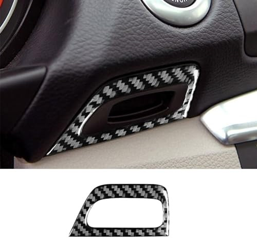 GUDFBALE Auto Zündschloss Schlüssel Loch Abdeckung Innenverkleidung Aufkleber für BMW 1er E81 E82 E87 E88 2008-2013 Autozubehör