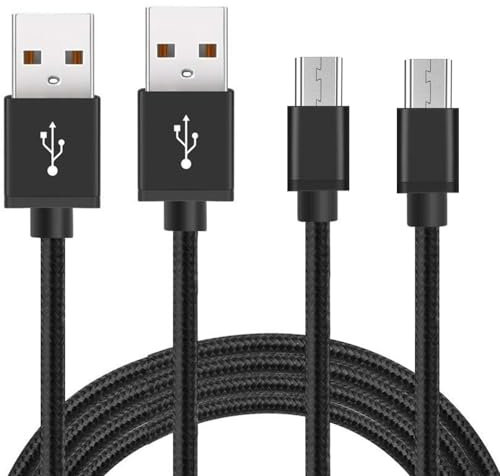 Micro USB Cable Android Charger,(2Pack, 6FT) Micro USB Charging Cable,Micro USB Fast Charging Cords,USB-A to Micro USB Fast Charging Cable 480Mbps Transfer for Galaxy S7 Edge S6 S5 Note 5,for Kindle