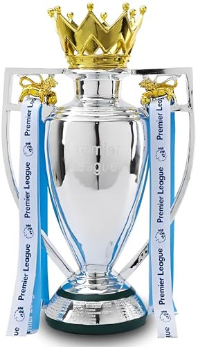 MIAOWR Premier Champions Trophy Nachbildung Fußball Trophäen Souvenirs Sammlerstücke Für Fans Home Office Bar Dekorationen,30.3in/77cm
