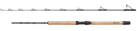 Penn Regiment IV Pro Boat Rod, Saltwater Angler Fishing Rod for Sea Fish Cod, Sea EEL, Bass, Pollock, Mackerel, Shark, Strong Leightweight & Versatile, Silver, 2.10m Fast Ambidextrous Carbon Rod