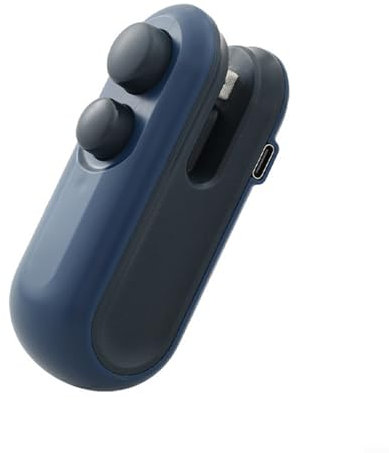 Emiif Mini sacchetto termico sigillatrice per sacchetti di plastica per alimenti (blu)