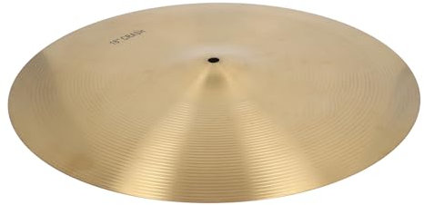 Platillo Crash de Latón con Sonido Brillante, Platillo para Batería, Entusiastas de la Música, para Bateristas Profesionales y Aficionados (18 pulgadas)