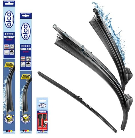 alca® Scheibenwischer mit Heckwischer passend für BMW 3 Touring (09.2012-06.2019) SUPER FLAT Flachbalkenwischer