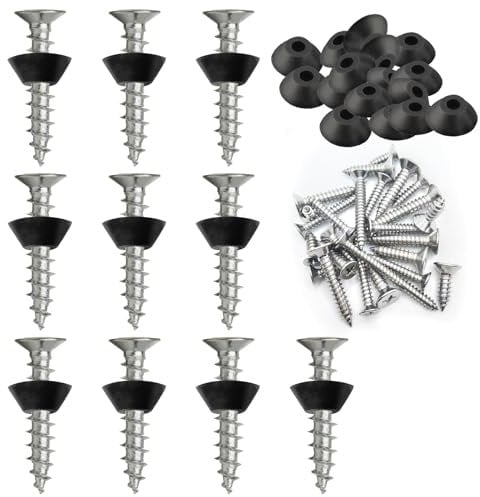 Beatific 60 Stück Dichtnägel für Noppenbahn, 3,5x45mm Noppenfolie Nägel, Montagenägel mit Montageknopf, Schrauben aus Edelstahl zur Befestigung von Noppenfolie für Hochbeet Noppenbahn Abschlussprofil