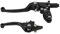 GOOFIT 22mm 1 Paar Schwarz Motorrad Universal ASV Anti Fall Faltbremse Und CNC Kupplungshebel