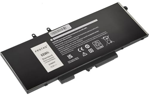 15.2V 68Wh 3HWPP 10X1J Batterie Compatible avec Dell Latitude 5401 5410 5411 5501 5510 5511 Precision 3541 3550 3551 Inspiron 15 7500 7506 17 7706 2-in-1 Black Edition Series