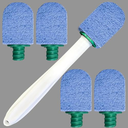 5 Stück Toilette Reinigungsstein Mit Griff,Cleaning Block Wc,Griff Putzstein Deep Flecken,Bimsstein Reinigungsbürste Für Badezimmer,Toiletten,Küchen,Schwimmbäder Tiefe Flecken (blau)