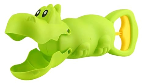 Luwecf Sand Grabber Spielzeug für Den Sandkasten mit Tierdesign für Kinder Im Freien, Nilpferd Grün