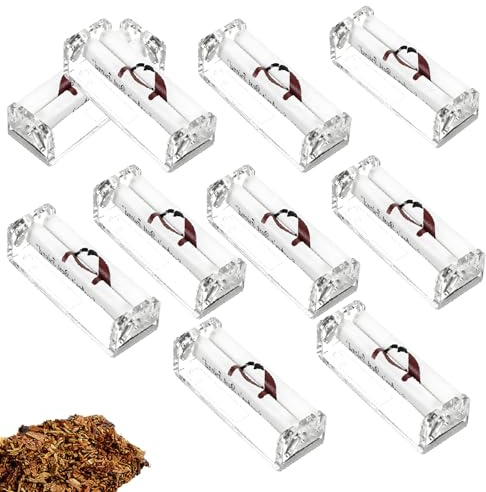 10 Pcs Hand Rolling Tobacco Machine, Cigarette Rolling Machine UK, Cigarette Roller Machine, Cigarette Machine Manual Maker Roller Cigarette Maker Accessories Easy to Use 70mm