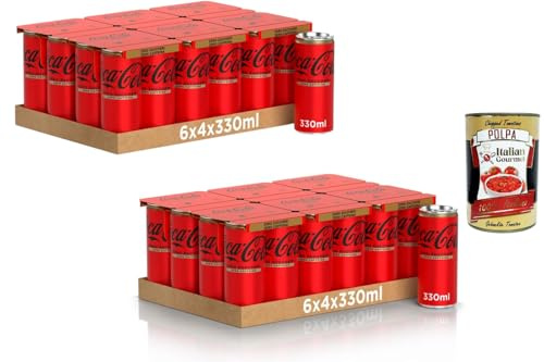 Italian Gourmet Cola Zero Zucker Zero Koffein 48x330ml Erfrischungsgetränk | Zuckerfrei und koffeinfrei für Alltag und Party, Nettomenge 15,84L