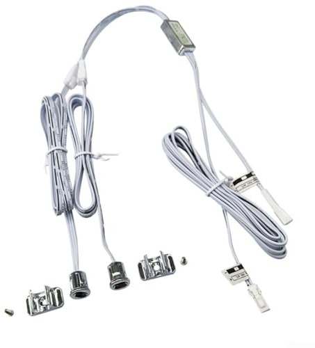 HanOaki Interruttore di controllo della luce a LED per anta dell'armadio, 12-24 V CC, doppio triplo sensore con potenza di carico 100 W e classificazione IP20, argento (C)