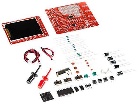 JYETech 'DSO 138 Mini' Oscilloscopio Kit fai da te con Clip Probe di NooElec. Oscilloscopio Digitale Portatile a Basso Costo con LCD TFT da 2,4 Modello DSO138 Mini, SKU 13805K