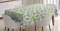 ABAKUHAUS Kaktus Tischdecke, Hand Drawn Cacti Motiv, Inn und Outdoor Bereich geeignet Waschbar Druck Klare Farben Kein Verblassen, 140 x 240 cm, Grün Teal