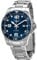 Longines Herren Uhr HydroConquest L3.782.4.96.6, Silbernes Edelstahlgehäuse mit Band, Wasserdicht bis 300 m, Nautisch, Blaues Zifferblatt, Automatikwerk, Tauchen, Herren Uhren