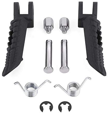 Suuonee cale pied moto pour GSXR600 GSXR750 GSXR1000 [Noir] Motorcycle Front Footrests