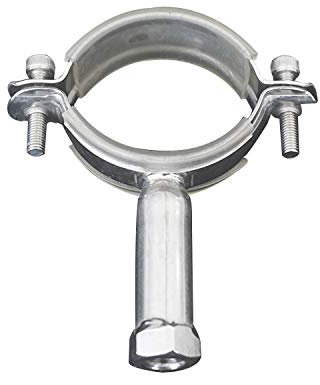 Stainless Steel Mount Pipe Supports, Adjustable Pipe Bracket Clamp Pipe Straps with Screws