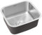 Warmiehomy 304 Stainless Steel Square Kitchen Sinks 0.7mm Single Bowl Sink with Strainer Plugs Fixing Clips Seals Small Sink (Size: 410mm x 360mm x 205mm)