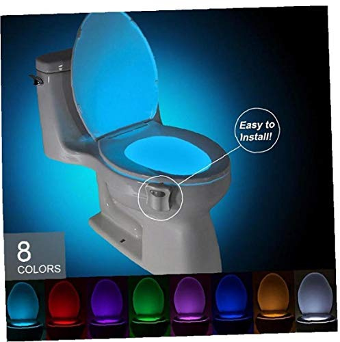 1pc Toilet Nightlight Toilet Light Backlight for Toilet Bowl Toilet Seat Lights with Motion Sensor