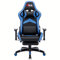 Piushopping X-Bull Sedia Gaming XL con Poggiapiedi Ergonomica da Ufficio Computer Reclinabile con Supporto Lombare Poltrona (Blu e Nera)
