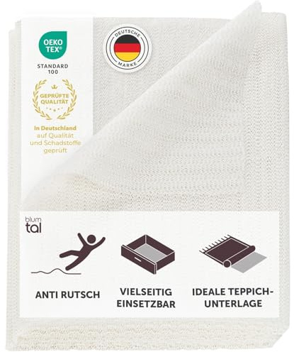 Blumtal Antirutschmatte 190x290 cm - Teppich Antirutschunterlage aus Vinyl - zuschneidbare Antiruschmatte für Teppich - Schubladenmatte - Anti Rutsch Teppichunterlage - Rutschstopp Teppich 2er Set