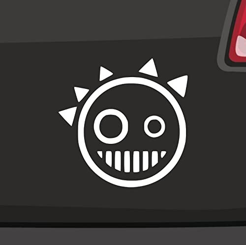 generisch Technohead Raver Sticker -6 GröÃŸen 21 Farben- EDM Crazy Grafik Musik House Freak