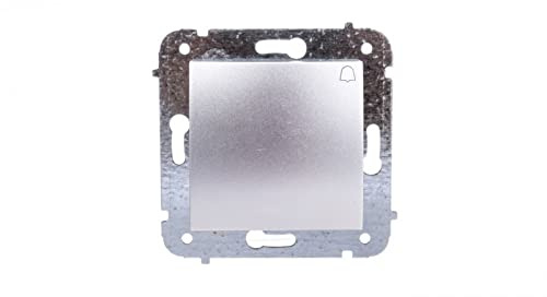 CARLA Klingeltaster silber 1714-16 elektro-plast schwarz 5901752637429