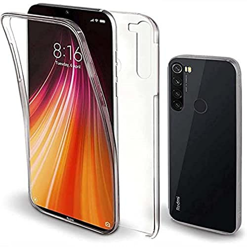 Max Power Digital Funda 360º para móvil Xiaomi Redmi Note 8 Silicona Transparente - Carcasa Resistente Full Body Delantera y Trasera Doble Cara Completa Entera (Xiaomi Redmi Note 8)