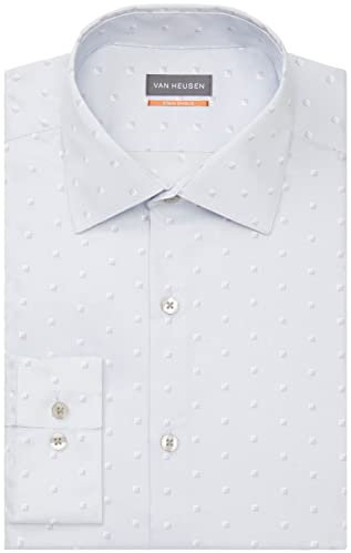 Van Heusen Men's Stain Shield Dress Shirt, Blue Cloud, 15-15.5 Neck 34-35 Sleeve